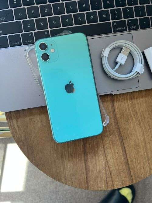 iPhone 11 Aqua Green  (64GB)  Great Condition + Charger and pouch