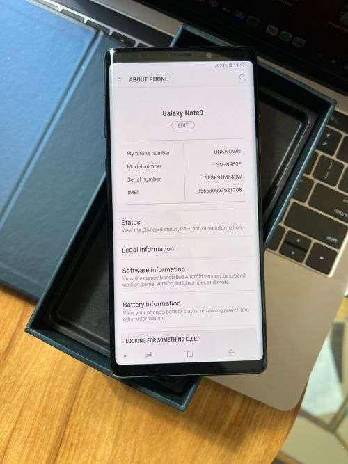 Samsung Galaxy Note 9 (128GB) *EXCELLENT CONDITION * + Box and Accessories