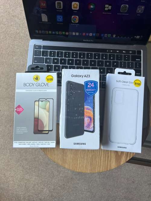 Samsung Galaxy A23  Dual Sim (64GB) Black *BRAND NEW SEALED * + screen protector and pouch.