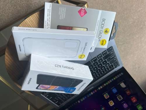 Samsung Galaxy A23  Dual Sim (64GB) Black *BRAND NEW SEALED * + screen protector and pouch.