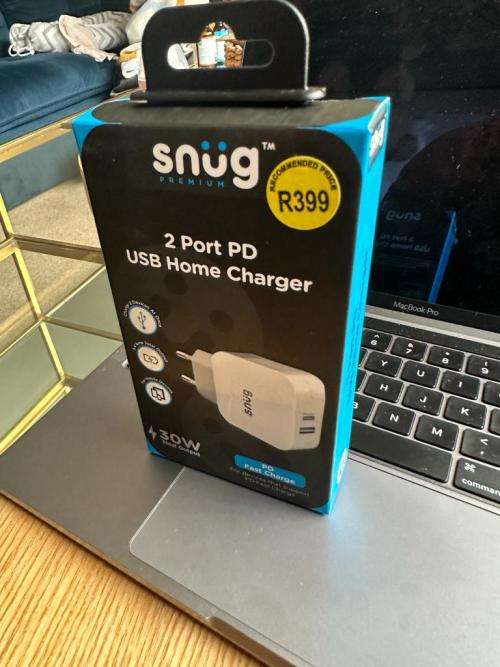 Snug 2 Port PD Wall Charger 30 Watts
