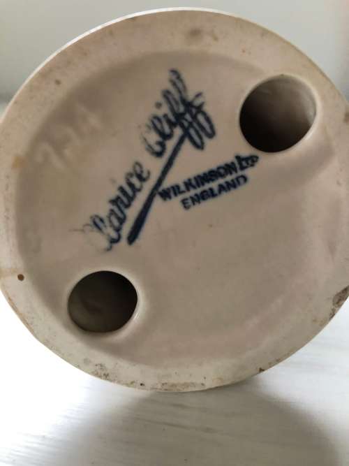 Clarice Cliff candleholder