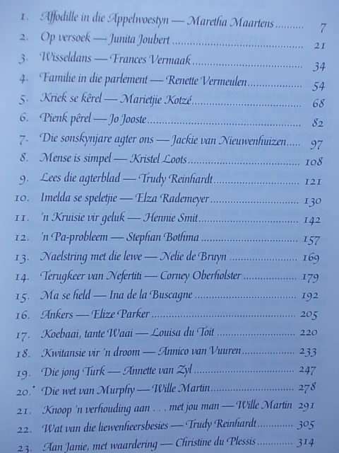 KORTVERHAALKEUR - Romantiese Tydskriftreffers