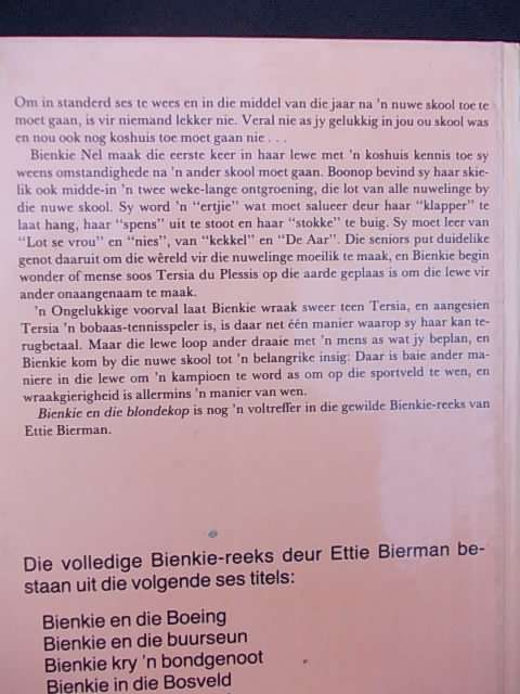 BIENKIE EN DIE BLONDEKOP - Ettie Bierman
