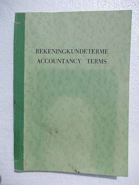 REKENINGKUNDETERME - ACCOUNTANCY TERMS