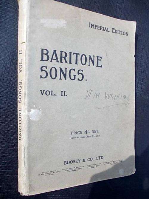 BARITONE SONGS Volume II