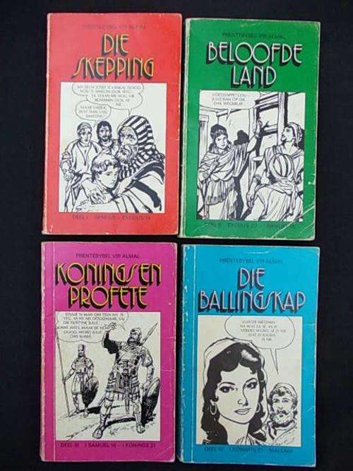 PRENTEBYBEL VIR ALMAL - STEL VAN 4 BOEKIES - Deel 1,2,3 &4