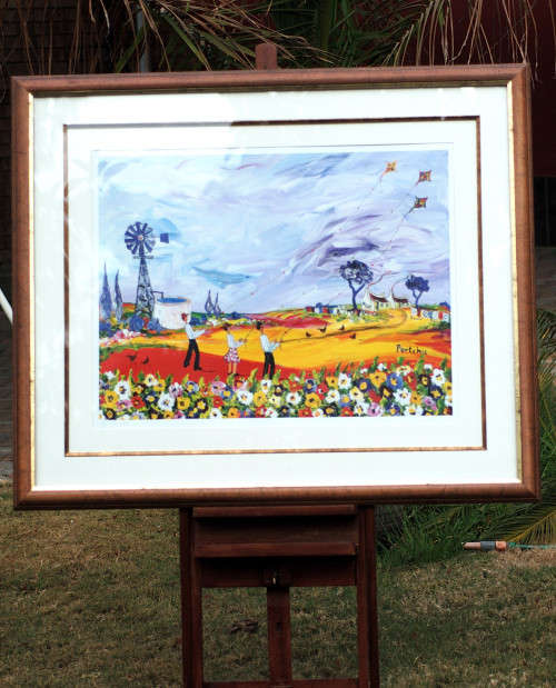 Portchie print- 4 Limit Edition 268/500, numbered and pencil signed, framed