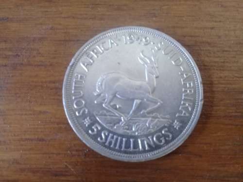 1949 Union 5 Shilling. Great Coin.