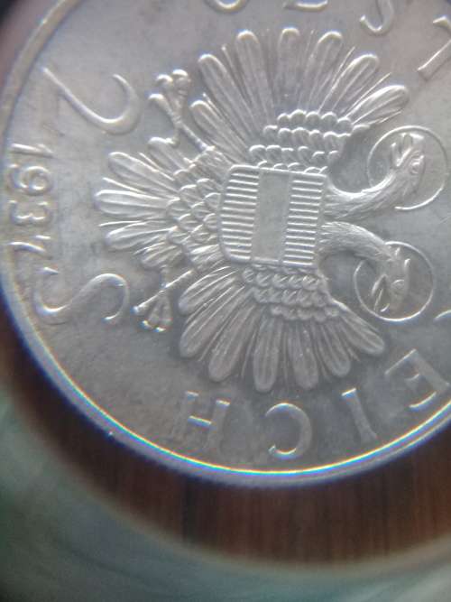 1937 Austria 2 Schilling St. Karl Church