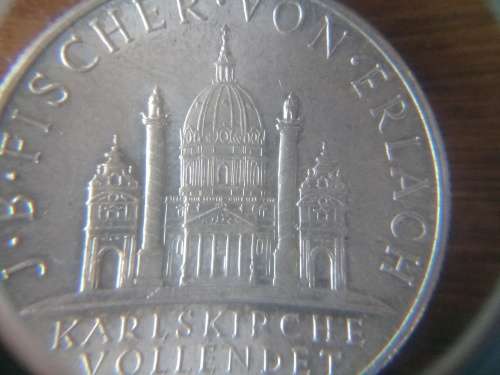 1937 Austria 2 Schilling St. Karl Church