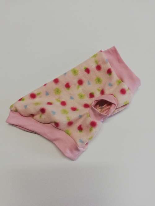 Dog jersey pink floral print XX-Large