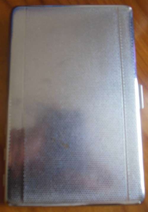 Stainless Steel Cigarette Case and Hip Flask