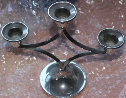 Silver-Plated Candelabra