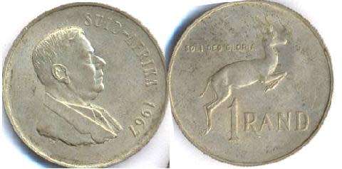 Afrikaans Legend 1967 Suid Afrika 1 Rand