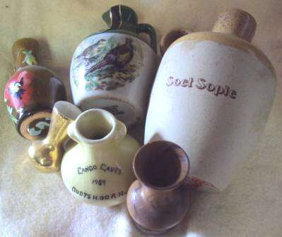 Vases & Jug of whiskey