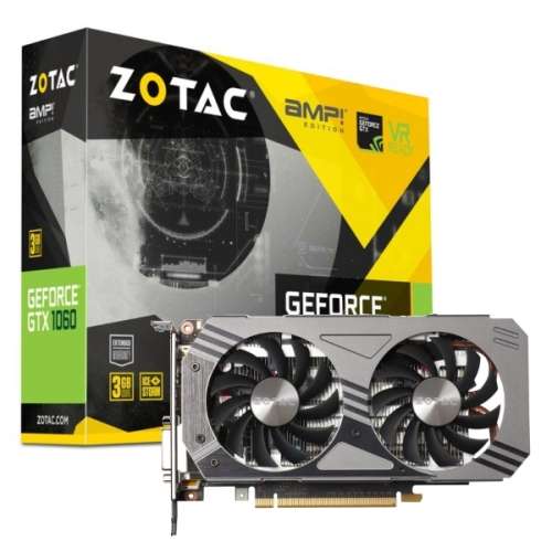 Graphics Video Cards Zotac GeForce GTX1060 AMP Edition 3GB 192bit GDDR5 was sold for 2 999.00 on 20 Dec at 13 01 by triplejay in Durban ID 318443233