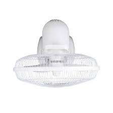 30CM SOLAR FAN...RECHARGEABLE INTERNAL BATTERY...AC/DC INPUT...2 LED BULBS & BUILT IN NIGHT LIGHT