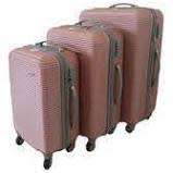 3 Piece Holiday Luggage Set( Rose gold)