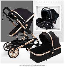 3 IN 1 Baby Carrier, Car Seat and Stroller-black