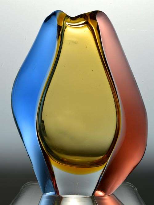 * AN ICON OF CZECH ART GLASS, A MOST ELEGANT VASE DESIGNED BY HANA MACHOVSKA FOR MSTISOV IN 1960