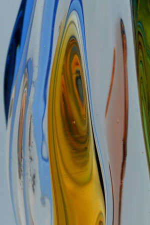 * A MAGNIFICENT & MOST ELEGANT CZECH ART GLASS VASE DESIGNED BY FRANTISEK ZEMEK FOR MSTISOV