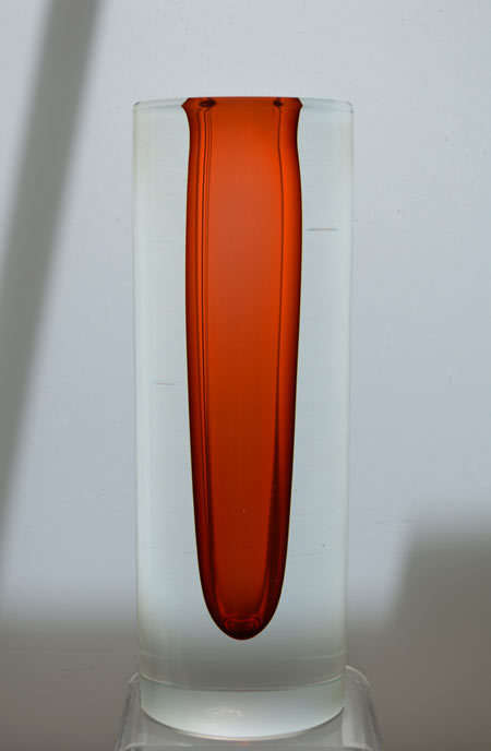 DAZZLINGLY BEAUTIFUL & HEAVY CZECH VASE, DESIGNED, SIGNED & MADE BY ALES VALNER