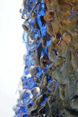 MAGNIFICENT MILOSLAVA SVOBODA `GALAXY` CZECH ART GLASS VASE, DESIGNED IN 1965 FOR SKRDLOVICE GLASS