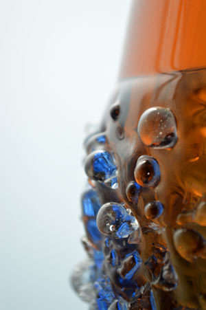 MAGNIFICENT MILOSLAVA SVOBODA `GALAXY` CZECH ART GLASS VASE, DESIGNED IN 1965 FOR SKRDLOVICE GLASS