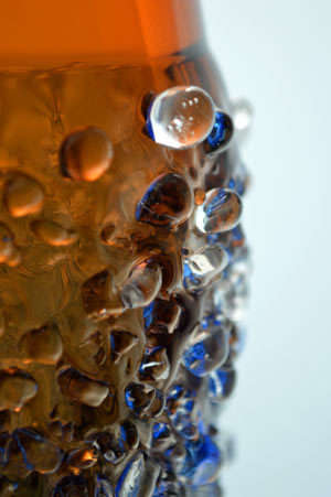 MAGNIFICENT MILOSLAVA SVOBODA `GALAXY` CZECH ART GLASS VASE, DESIGNED IN 1965 FOR SKRDLOVICE GLASS