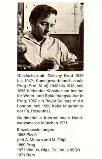 MUSEUM ITEM EXBOR BLUE & CLEAR CZECH GLASS SCULPTURAL VASE DESIGNED BY PAVEL HLAVA IN 1957/58