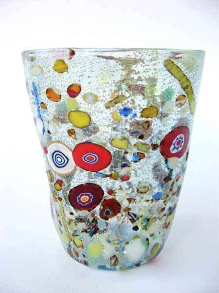 * MAGNIFICENT BEAUTY! BRAND NEW, SIGNED & IN ORIGINAL PACKAGING. MURANO TUMBLER IMPORTED FROM ITALY!