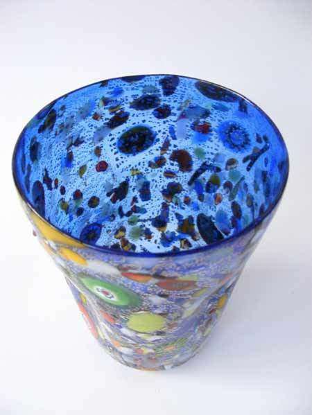* MAGNIFICENT BEAUTY! BRAND NEW, SIGNED & IN ORIGINAL PACKAGING. MURANO TUMBLER IMPORTED FROM ITALY!