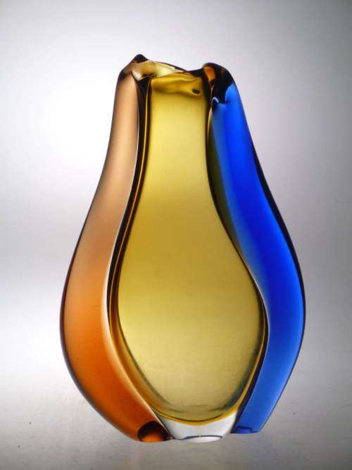 * AN ICON OF CZECH ART GLASS, A MOST ELEGANT VASE DESIGNED BY HANA MACHOVSKA FOR MSTISOV IN 1960