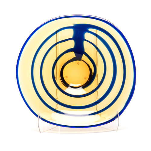 * RARE 20th CENTURY CZECH ART GLASS AT ITS BEST! FUNKY MODERN DESIGN BY PROF VLADIMIR KOPECKY (ATTR)