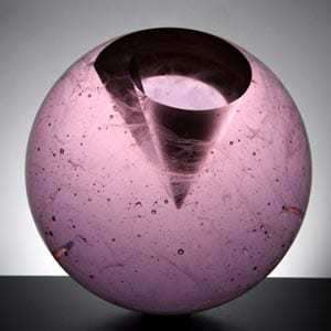 ** ART GLASS SCULPTURE - CZECH ART GLASS AT ITS BEST! CONTEMPORAY DESIGN BY HVLAKA