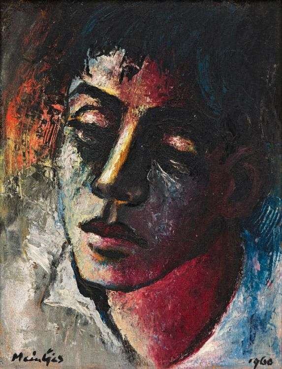 * JOHANNES MEINTJES: BOY : ORIGINAL, SIGNED & DATED OIL PAINTING (1960) : A BEAUTIFUL JEWEL!