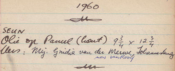 * JOHANNES MEINTJES: BOY : ORIGINAL, SIGNED & DATED OIL PAINTING (1960) : A BEAUTIFUL JEWEL!