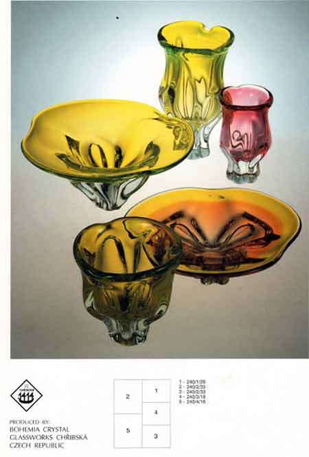 DAZZLINGLY BEAUTIFUL CZECH ART GLASS CHRIBSKA VASE DESIGNED BY PROF JOSEF HOSPODKA IN THE 1970s
