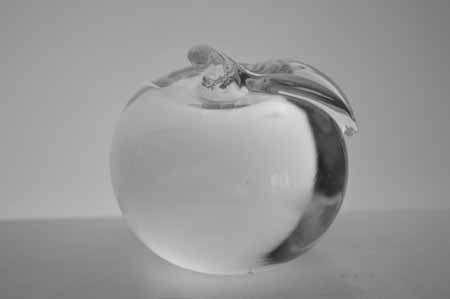 * SIMON PEARCE (IRISH-AMERICAN) TWO MAGNIFICENT PAPERWEIGHTS OF CLEAR GLASS, THE LARGER ONE SIGNED *