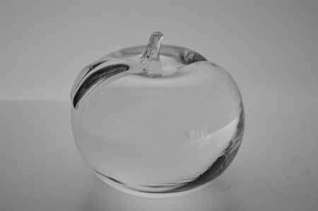 * SIMON PEARCE (IRISH-AMERICAN) TWO MAGNIFICENT PAPERWEIGHTS OF CLEAR GLASS, THE LARGER ONE SIGNED *