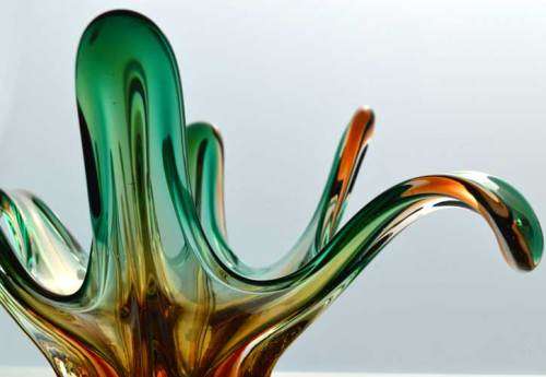XXL SENSUAL & SENSATIONAL TOP QUALITY MURANO BOWL - MID CENTURY ART GLASS AT ITS BEST!