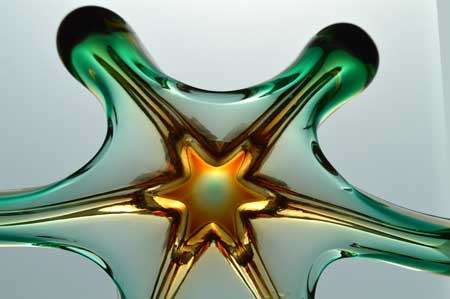 XXL SENSUAL & SENSATIONAL TOP QUALITY MURANO BOWL - MID CENTURY ART GLASS AT ITS BEST!