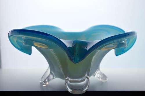 * FUNKY! RETRO! TOP QUALITY MURANO BOWL - MID CENTURY ART GLASS AT ITS BEST!
