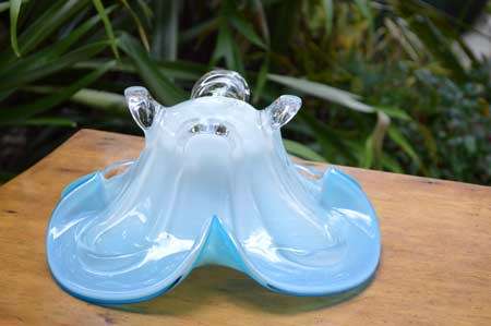 * FUNKY! RETRO! TOP QUALITY MURANO BOWL - MID CENTURY ART GLASS AT ITS BEST!