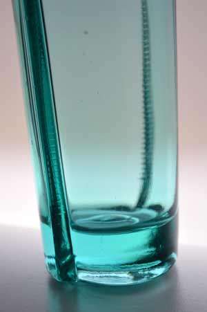 RARE & BEAUTIFUL CZECH ART GLASS ARCHITECTURAL VASE, DESIGNED BY MILOS FILIP IN 1966 FOR ROSICE SKLO