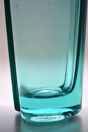 RARE & BEAUTIFUL CZECH ART GLASS ARCHITECTURAL VASE, DESIGNED BY MILOS FILIP IN 1966 FOR ROSICE SKLO