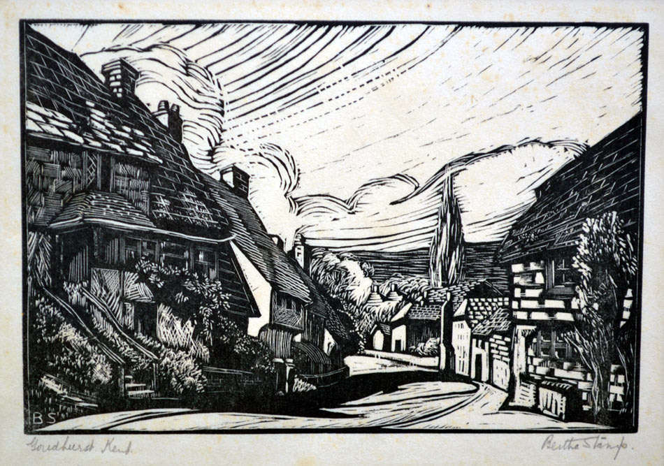 ** BERTHA STAMP (BRITISH) : GOUDHURST VILLAGE