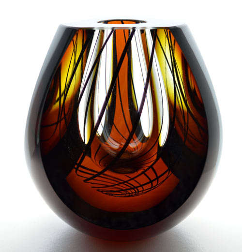 MAGNIFICENT 21st CENTURY CZECH ART GLASS! CONTEMPORAY DESIGN BY MR PAVEL HAVELKA (Zdár nad Sázavou)