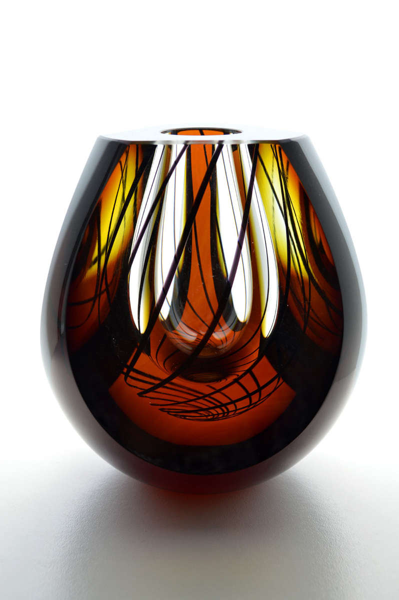 MAGNIFICENT 21st CENTURY CZECH ART GLASS! CONTEMPORAY DESIGN BY MR PAVEL HAVELKA (Zdár nad Sázavou)
